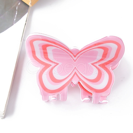 Butterfly PVC Claw Hair Clips PW-WG60625-04-1