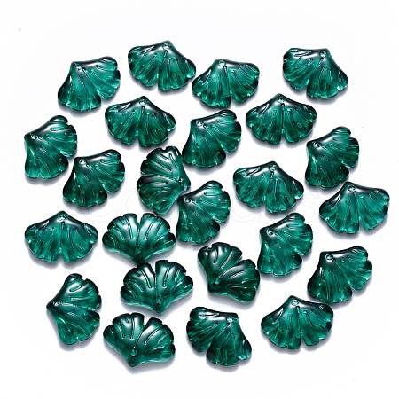 Transparent Baking Paint Glass Pendants DGLA-T002-01B-1