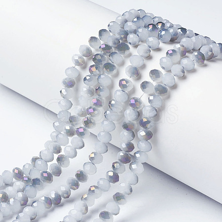 Electroplate Glass Beads Strands LS-EGLA-A034-J8mm-F05-1