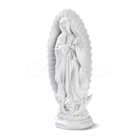 Resin Virgin Mary Figurines DJEW-Q004-01-1