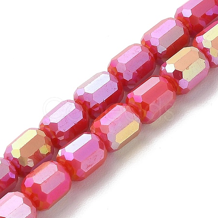 Electroplate Glass Beads Strands EGLA-D030-06C-1