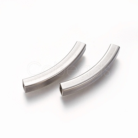 Tarnish Resistant 304 Stainless Steel Tube Beads STAS-L226-057C-P-1
