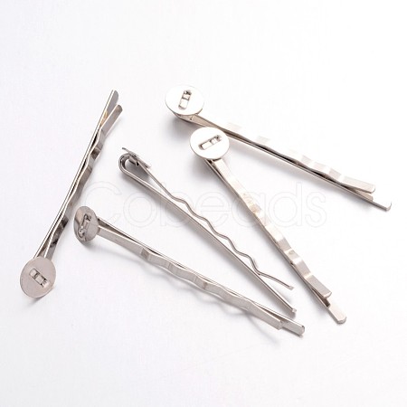 Iron Hair Bobby Pin Findings X-IFIN-F086-01-1