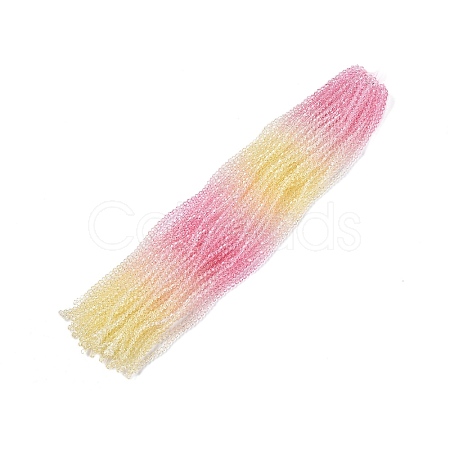 Gradient Color Baking Paint Glass Bead Strands X-DGLA-A039-T2mm-A01-1