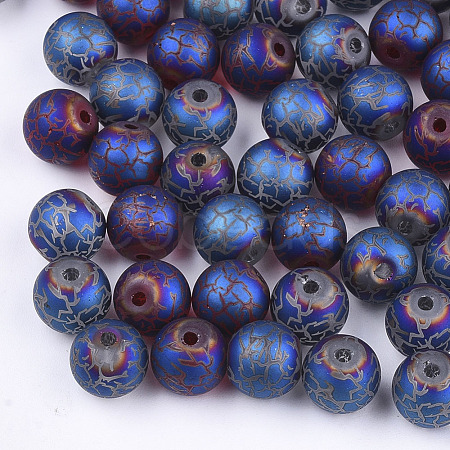 Electroplate Glass Beads EGLA-S178-03C-1