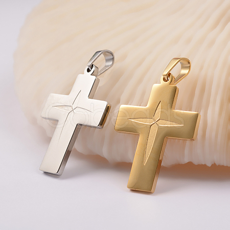 304 Stainless Steel Pendants STAS-O075-14-1
