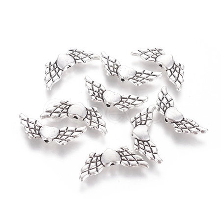 Tibetan Style Alloy Angeltee Beads TIBEB-5494-AS-RS-1