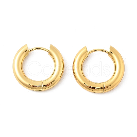 202 Stainless Steel Huggie Hoop Earrings EJEW-O087-08O-G-1