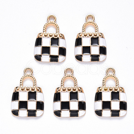 Alloy Enamel Pendants ENAM-N054-006C-1