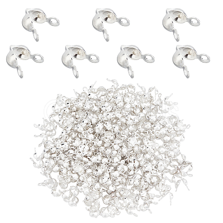 300Pcs 304 Stainless Steel Bead Tips STAS-DC0003-95-1