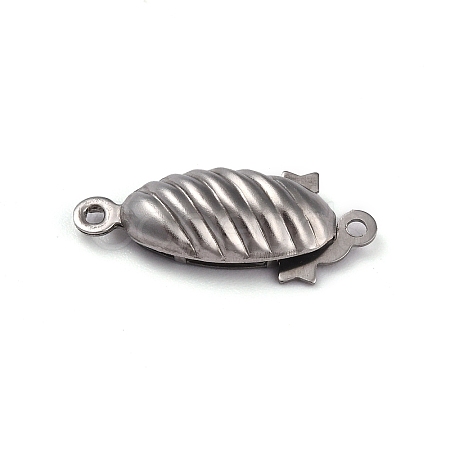 Non-Tarnish 304 Stainless Steel Box Clasps STAS-H151-16P-1