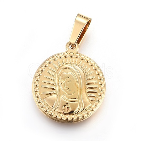 201 Stainless Steel Pendants STAS-O111-04G-1