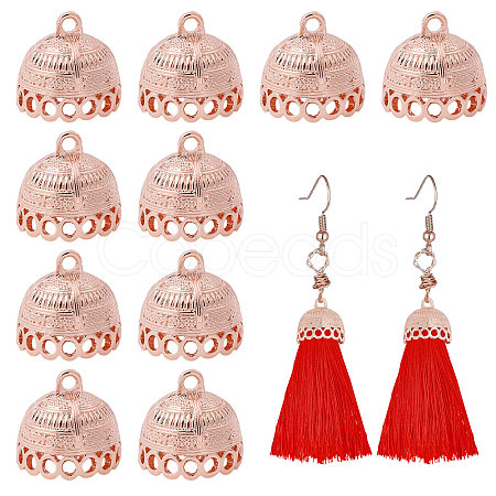 10Pcs Tibetan Style Alloy Pendant Bails FIND-CA0011-43RG-1