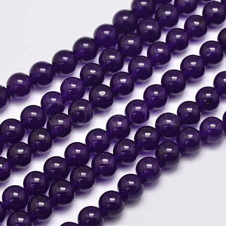 Natural Malaysia Jade Bead Strands X-G-A146-8mm-A01-1