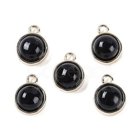 Natural Black Onyx(Dyed & Heated) Pendants G-K372-03G-04-1