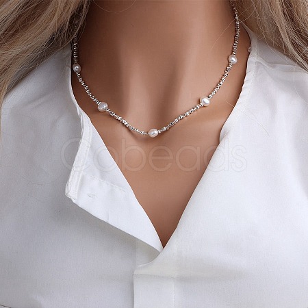 Natural Freshwater Pearl Necklaces PW-WG78554-08-1