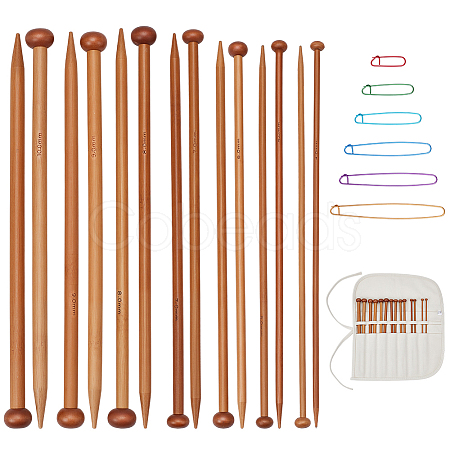 7Pairs 7 Styles Bamboo Knitting Needles TOOL-JOY0001-01-1