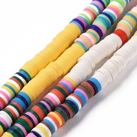Handmade Polymer Clay Bead Strands CLAY-C003-04J-1
