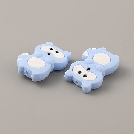 Food Grade Eco-Friendly Silicone Beads LS-SIL-WH0012-016A-1