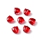 Handmade Lampwork Beads, Tulip, Red, 9x9x5.5mm, Hole: 1mm