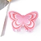 Butterfly PVC Claw Hair Clips, Hair Accessories for Women & Girls, Pink, 68x46x55mm