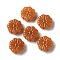 Opaque Lampwork Beads, Flower, Chocolate, 15x6mm, Hole: 1mm, about 45~55pcs/100g