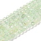 Natural Prehnite Beads Strands, Faceted, Round, 4~4.5mm, Hole: 0.7mm, about 88~107pcs/strand, 14.80~15.59''(37.6~39.6cm)