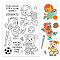 PVC Plastic Stamps, for DIY Scrapbooking, Photo Album Decorative, Cards Making, Stamp Sheets, Animal Pattern, 16x11x0.3cm