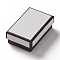 Cardboard Jewelry Boxes, with Sponge Inside, for Jewelry Gift Packaging, Rectangle, White, 7.9x5.1x2.65cm