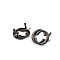 Zinc Alloy Decorative Buckles, for Bag Making, Double Letter C, Gunmetal, 2.5x3cm