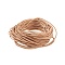 Cowhide Leather Cord, Leather Jewelry Cord, Jewelry DIY Making Material, Round, BurlyWood, 1.5mm, about 10.93 yards(10m)/bundle