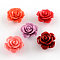 Dyed Flower Synthetical Coral Beads, Mixed Color, 15x8.5mm, Hole: 1mm