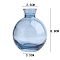 Glass Vases, for Home Desktop Decoration, Cornflower Blue, 75x88mm