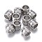 Non-Tarnish 201 Stainless Steel European Beads, Large Hole Beads, Column, Stainless Steel Color, 7x6mm, Hole: 5mm