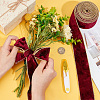 Single Face Velvet Wired Ribbon OCOR-WH0078-222B-04-3