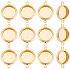 30Pcs Brass Connector Cabochon Settings KK-BBC0025-22-1