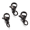 304 Stainless Steel Lobster Claw Clasps Ion Plating(IP) X-STAS-G240-01D-EB-1