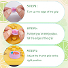 4Pcs 4 Colors Silicone Replacement Thumb Grip Caps AJEW-GF0009-67B-6