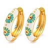 Rack Plating Brass Hoop Earrings EJEW-C102-43G-01-1