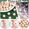 80Pcs 2 Styles Natural Wood European Beads WOOD-PH0002-72B-4