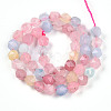 Dyed Natural White Jade Beads Strands G-T139-8mm-46W-3
