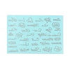 Brass Self-Adhesive Picture Stickers LS-DIY-C059-01C-4