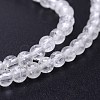 Natural Quartz Crystal Round Beads Strands X-G-J303-01-8mm-3