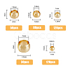 400Pcs 5 Style Brass Beads KK-FH0005-36G-2