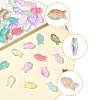 50Pcs Transparent Spray Painted Glass Beads GLAA-FS0002-06A-3