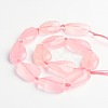 Nuggets Natural Rose Quartz Beads Strands G-D772-04-2