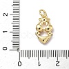 Brass Micro Pave Cubic Zirconia Pendants KK-C156-29G-02-3
