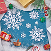 Christmas Plastic Snowflake Pendant & Cabochons Making Findings Kits DIY-SC0026-70-4