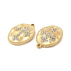 PVD Vacuum Plating 201 Stainless Steel with Rhinestone Pendants STAS-J401-VC995-3