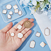 14Pcs 7 Styles Natural Freshwater Shell Pendants SHEL-BC0001-035-3